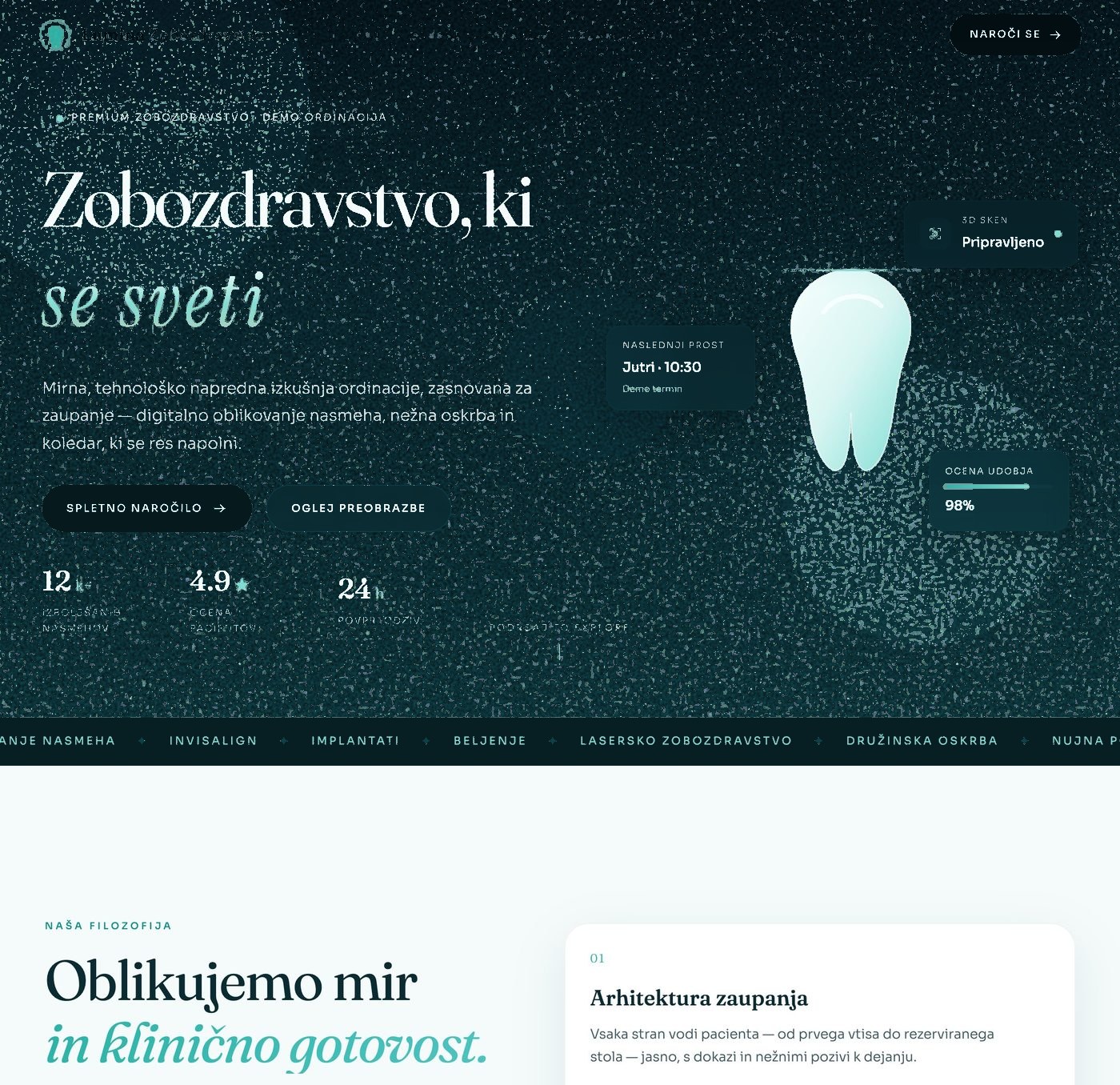 Vrh strani Lumina Zobozdravstvo